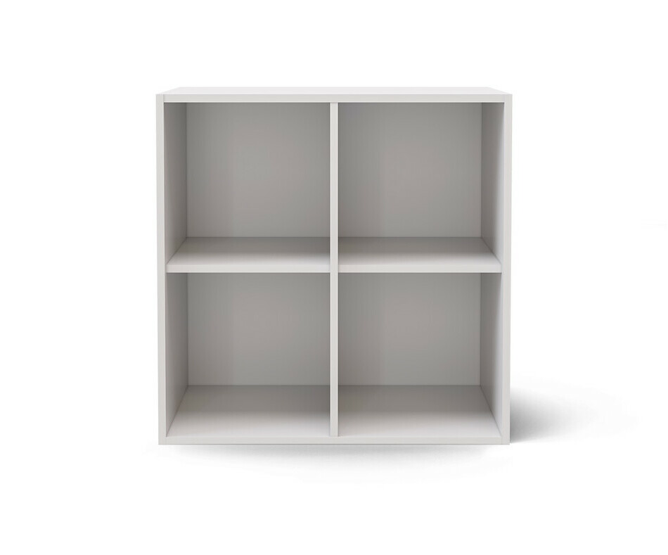 Cube de rangement 4 cases blanc