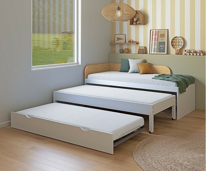 Lit gigogne enfant Riza avec les 3 couchages ouverts