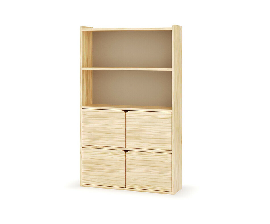 Etagère Nitra bois avec 4 portes amovibles Etagère Nitra bois avec 4 portes amovibles