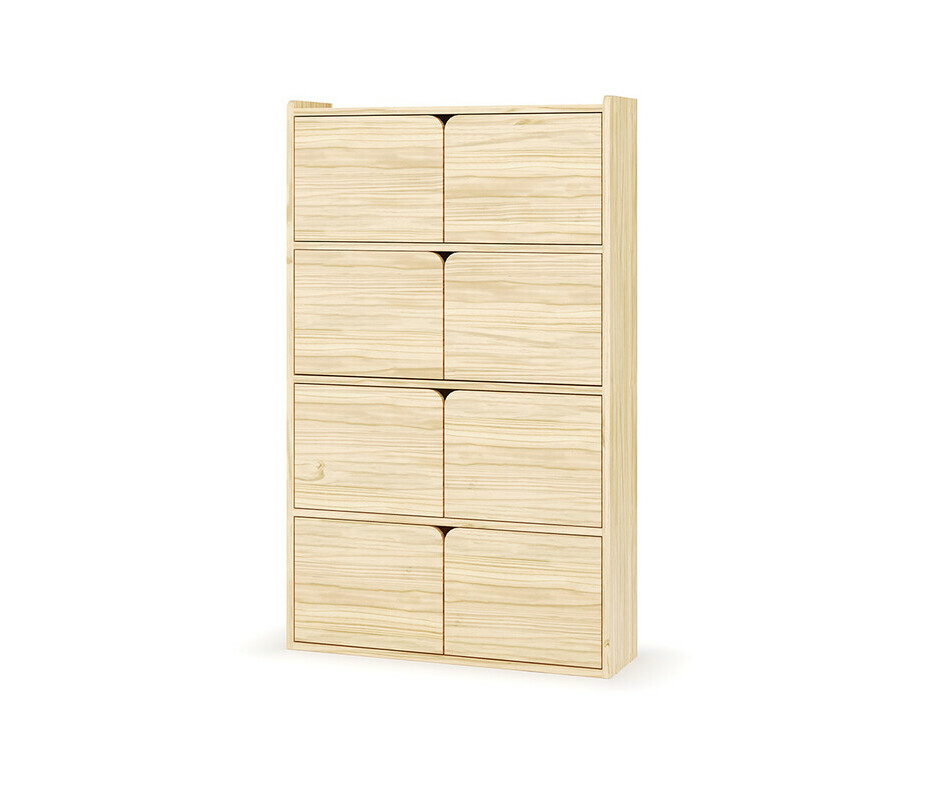 Etagère Nitra bois avec 8 portes Etagère Nitra bois avec 8 portes