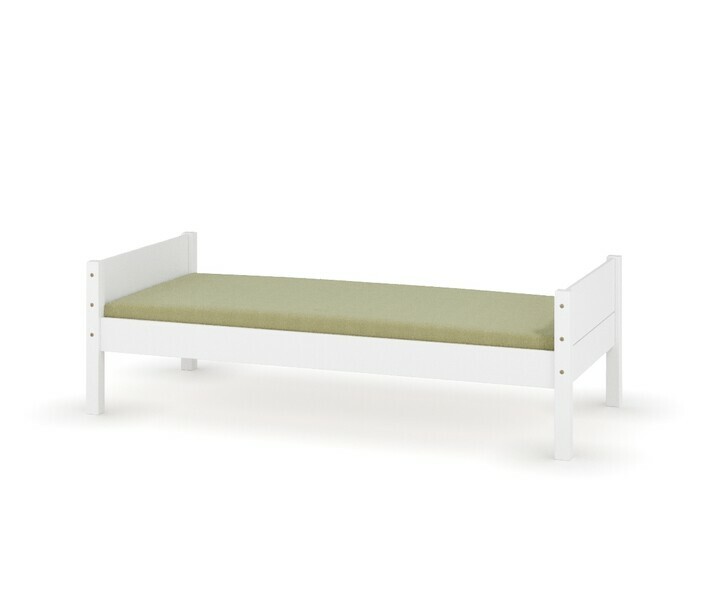 Lit enfant Combeebed blanc en bois massif