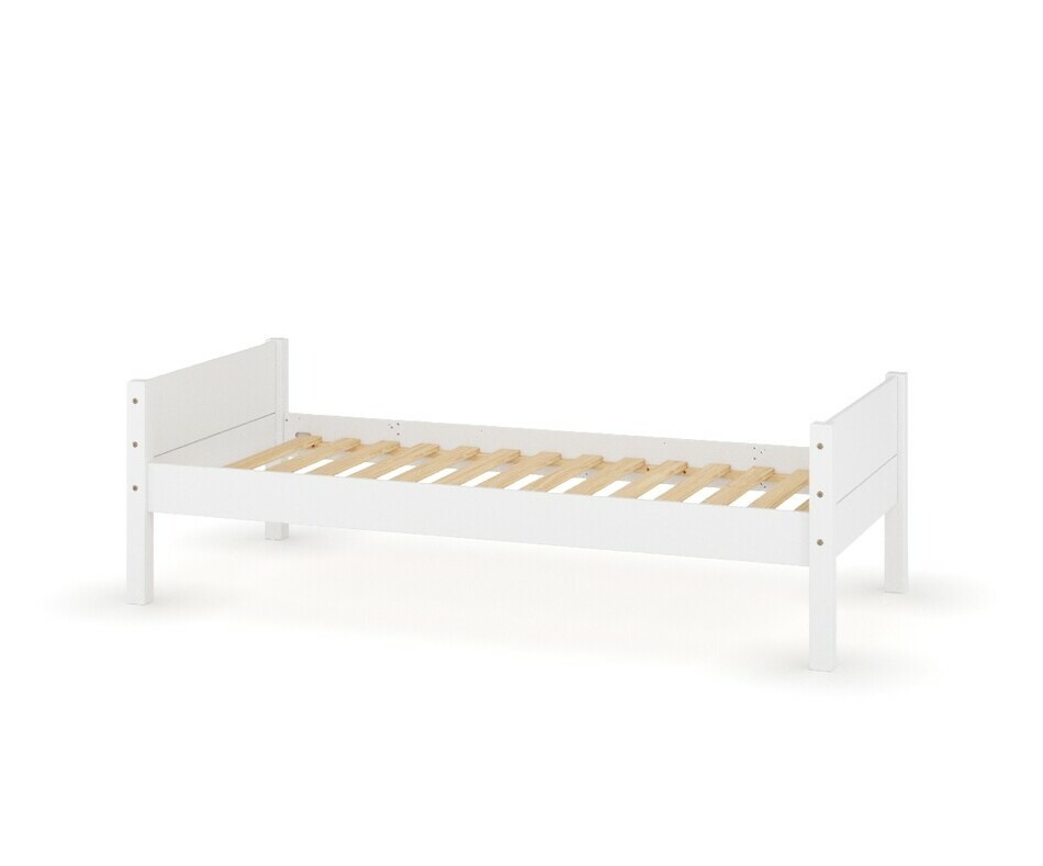 Lit enfant Combeebed blanc avec sommier  lattes inclus