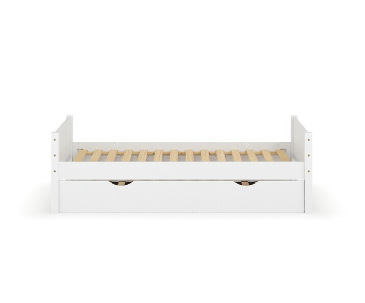 Lit gigogne enfant Combeebed blanc avec 2 sommiers  latte inclus