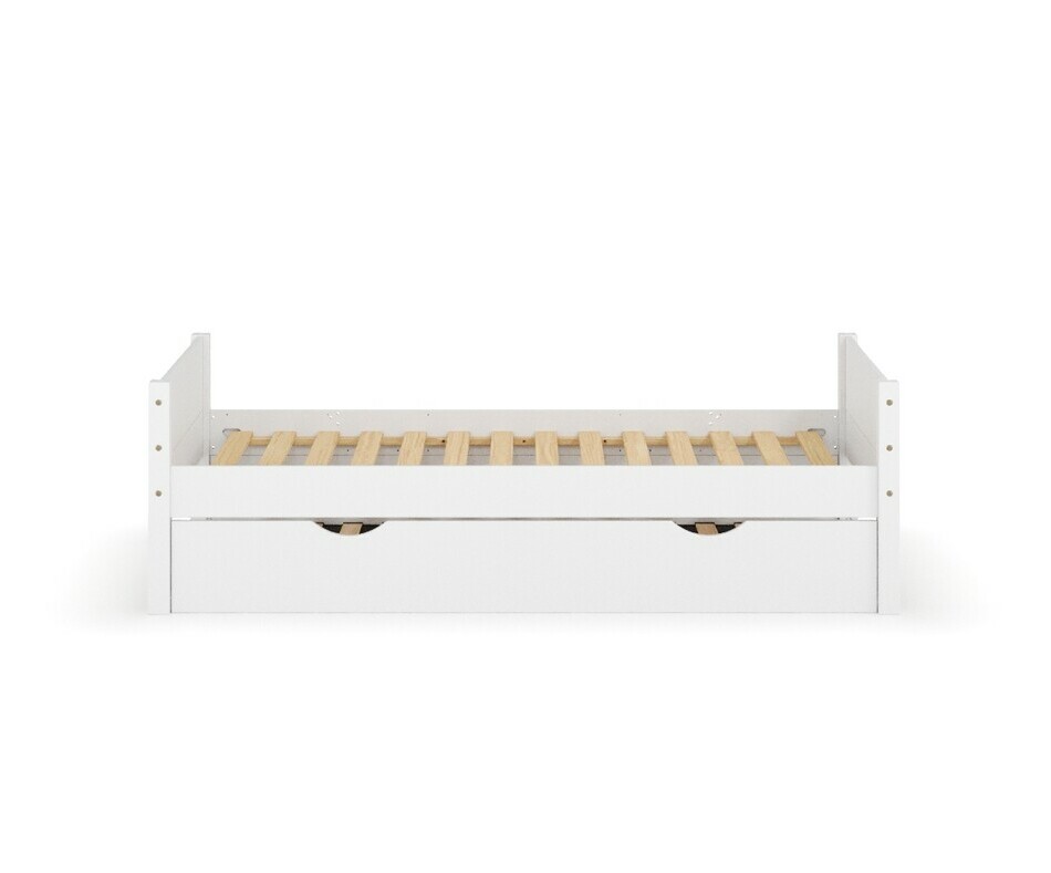 Lit gigogne enfant Combeebed blanc avec 2 sommiers  latte inclus