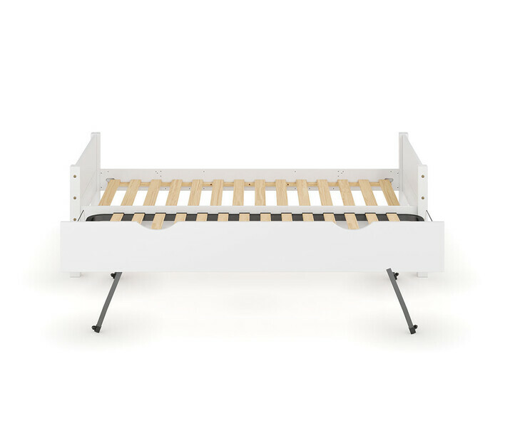 Lit gigogne enfant Combeebed blanc, 2 couchages  mme hauteur