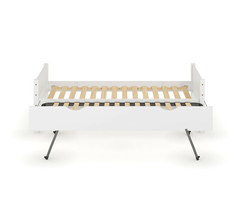 Lit gigogne enfant Combeebed blanc, 2 couchages  mme hauteur