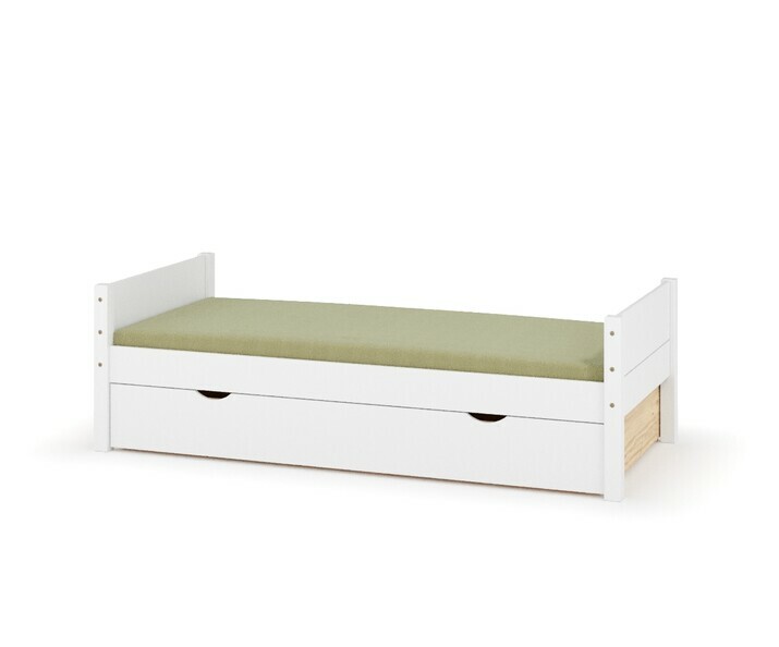 Lit enfant Combeebed blanc en bois massif