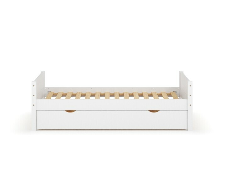 Lit enfant Combeebed blanc avec sommier  lattes inclus