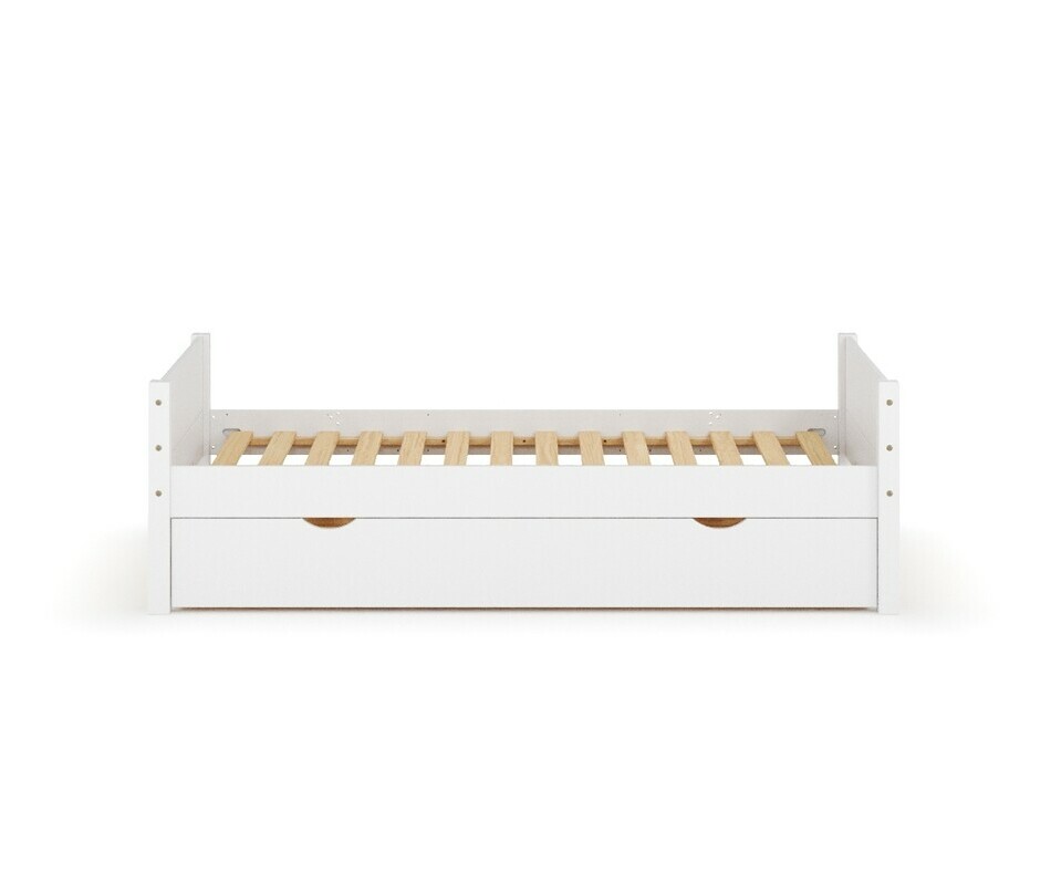 Lit enfant Combeebed blanc avec sommier  lattes inclus