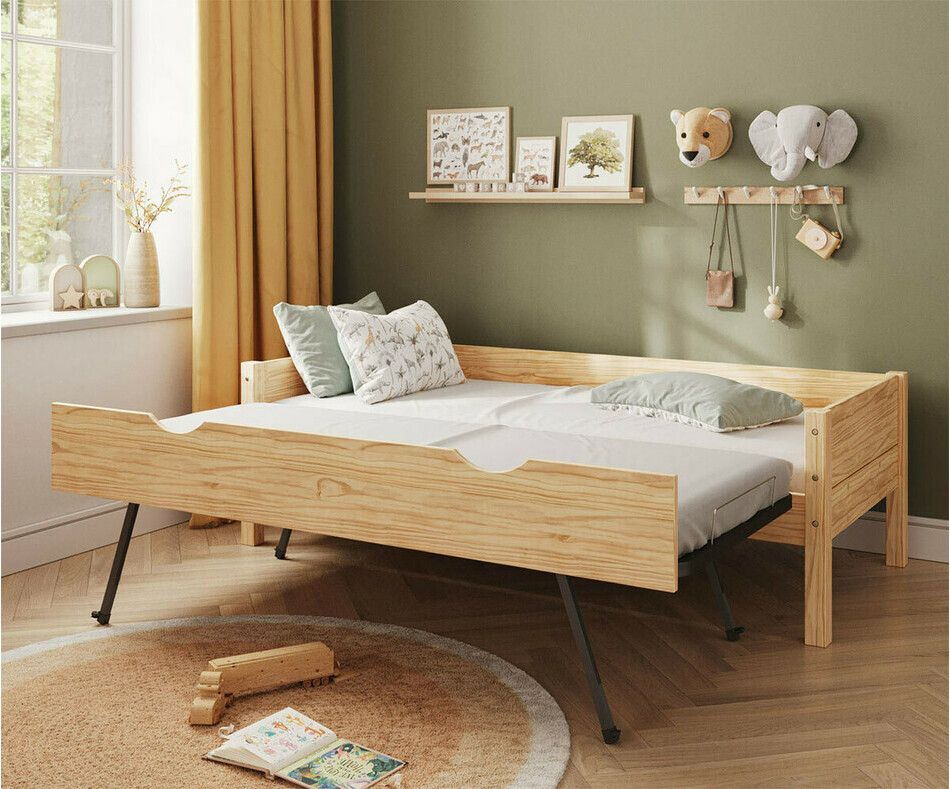 Sommier gigogne dpli du lit Combeebed banquette bois