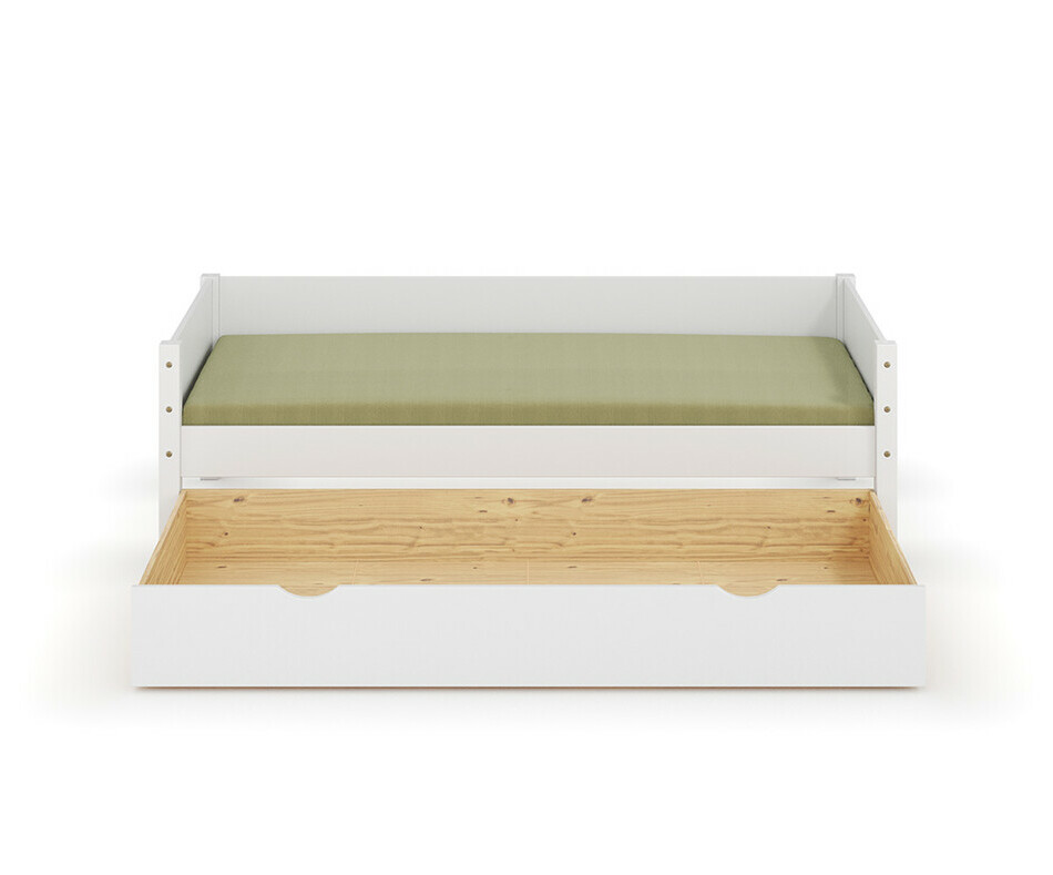 Tiroir de rangement ouvert pour le lit Combeebed banquette avec matelas en option Tiroir de rangement ouvert pour le lit Combeebed banquette avec matelas en option
