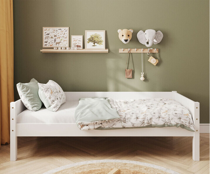 Lit enfant banquette Combeebed blanc de face