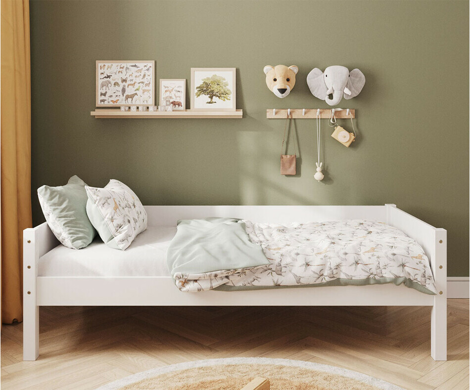 Lit enfant banquette Combeebed blanc de face