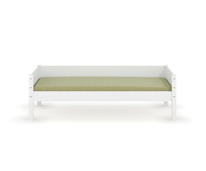 Lit enfant banquette Combeebed blanc tout en bois massif