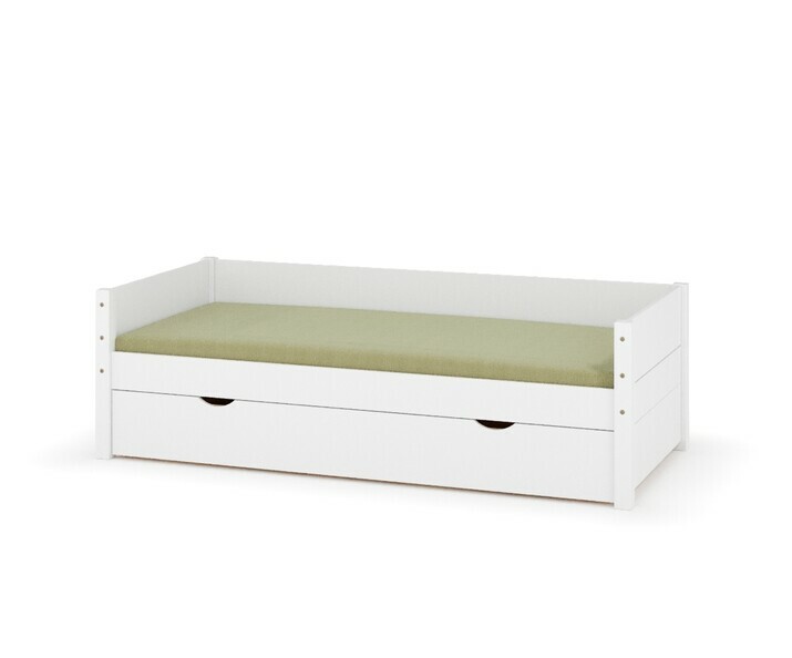 Lit banquette enfant Combeebed blanc avec lot de 2 caches inclus