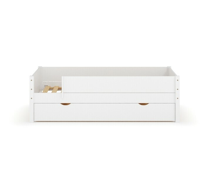 Lit enfant Combeebed blanc avec sommier  lattes inclus