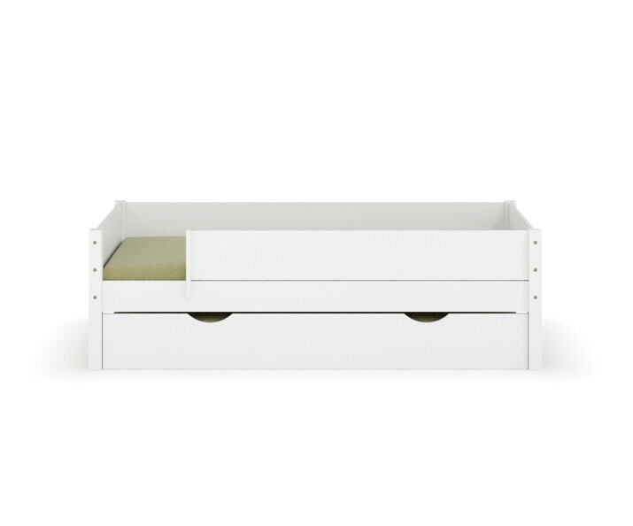 Lit gigogne enfant blanc Combeebed avec 2 sommiers  lattes et 2 matelas