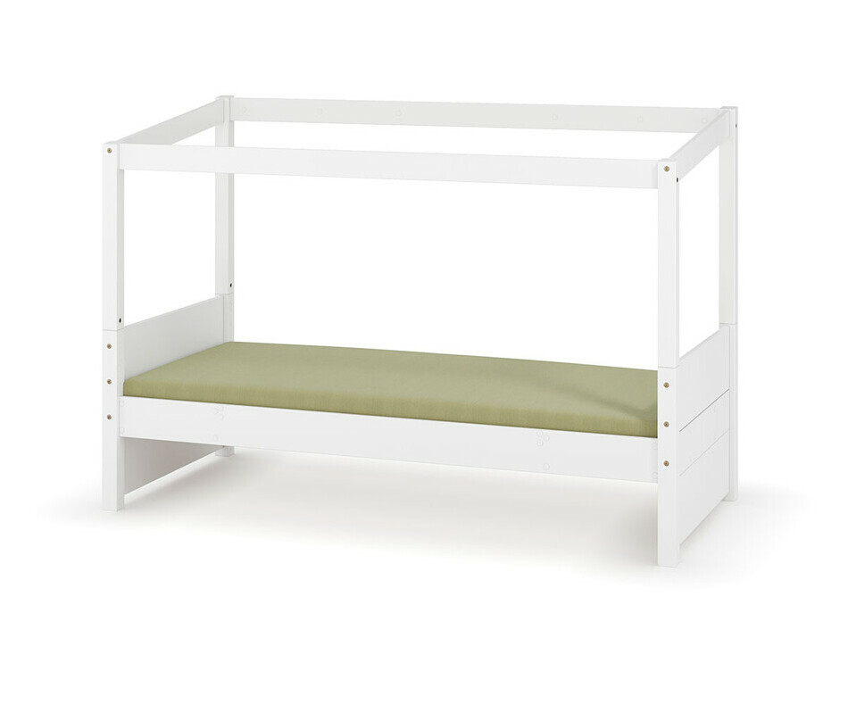 Lit enfant cabane blanc Combeebed + matelas + cahces