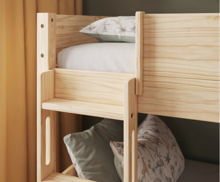 Zoom sur le couchage du haut bois