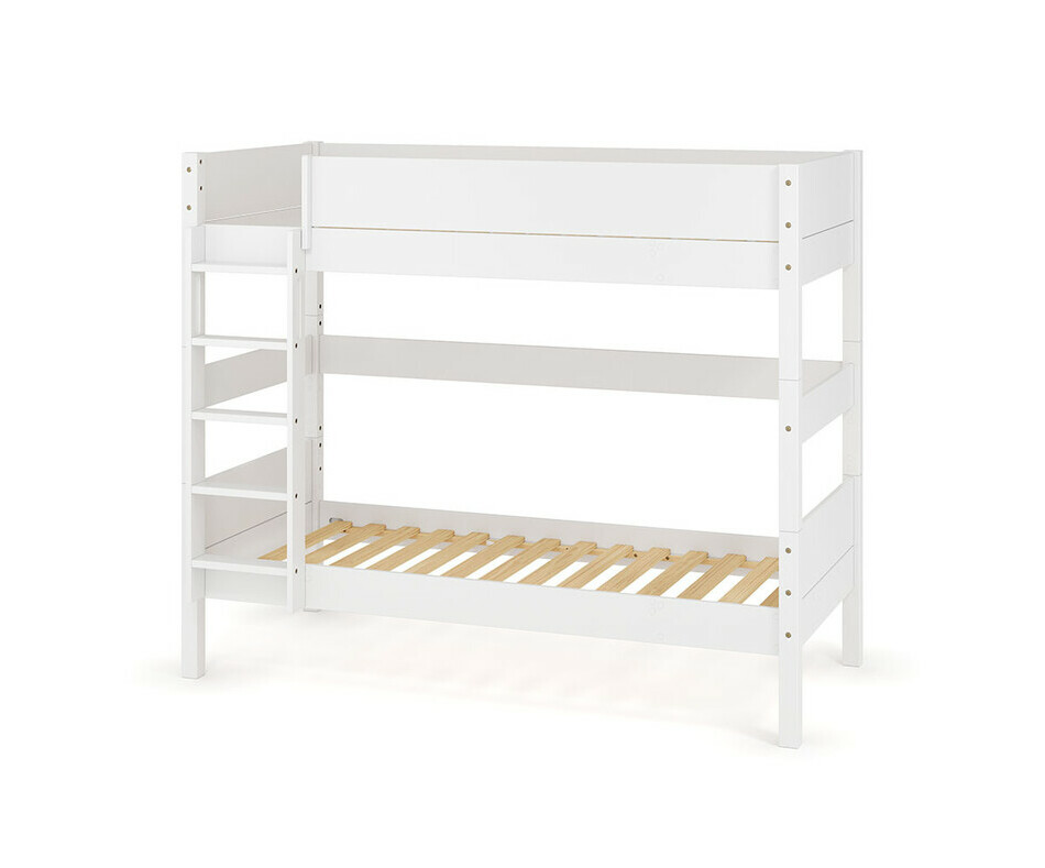 Lit superposé enfant haut échelle grand côté Combeebed blanc Lit superposé enfant haut échelle grand côté Combeebed blanc