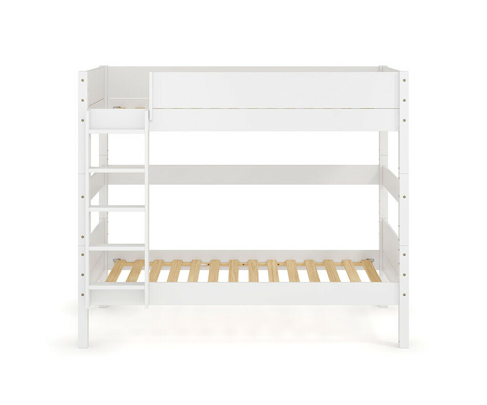 Lit superposé enfant haut avec échelle grand côté Combeebed en bois massif Lit superposé enfant haut avec échelle grand côté Combeebed en bois massif