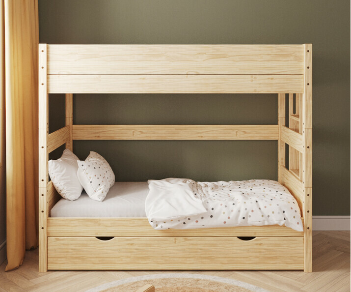 Lit superpos haut enfant avec tiroir et chelle petit ct Combeebed bois