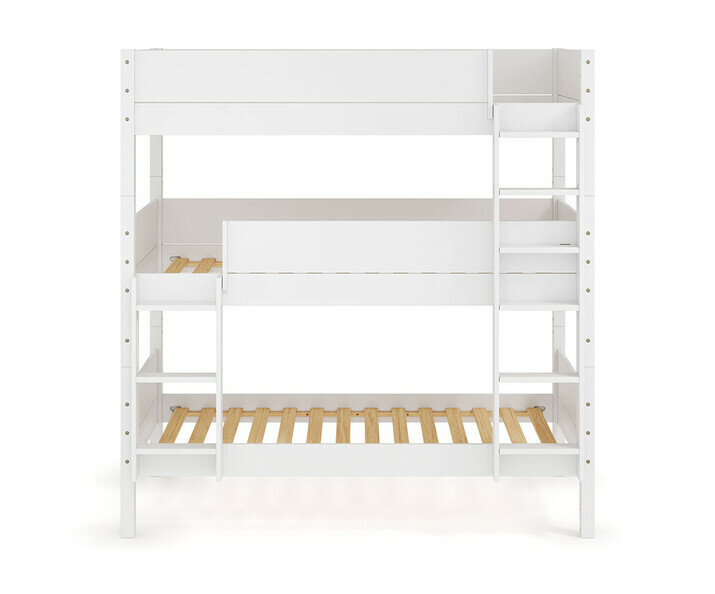 Lit Combeebed superposé 3 places blanc echelle grand coté Lit Combeebed superposé 3 places blanc echelle grand coté