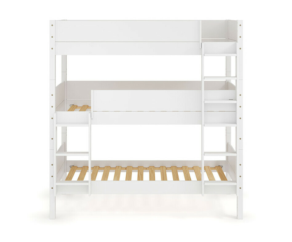 Lit Combeebed superposé 3 places blanc echelle grand coté Lit Combeebed superposé 3 places blanc echelle grand coté