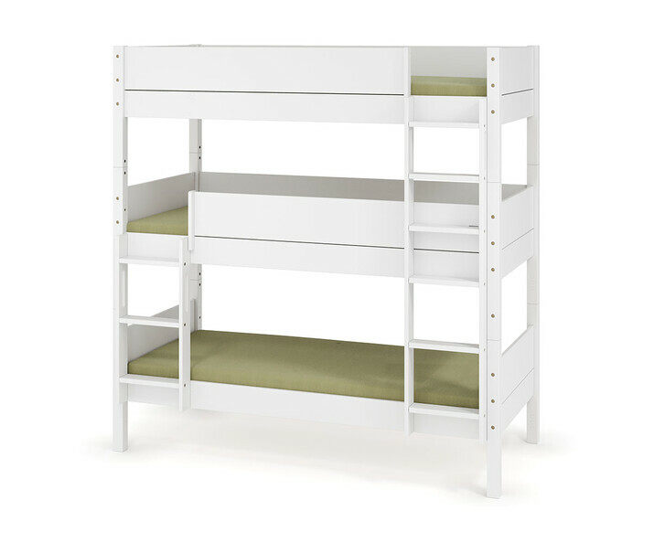 Lit Combeebed superpos 3 places blanc + matelas