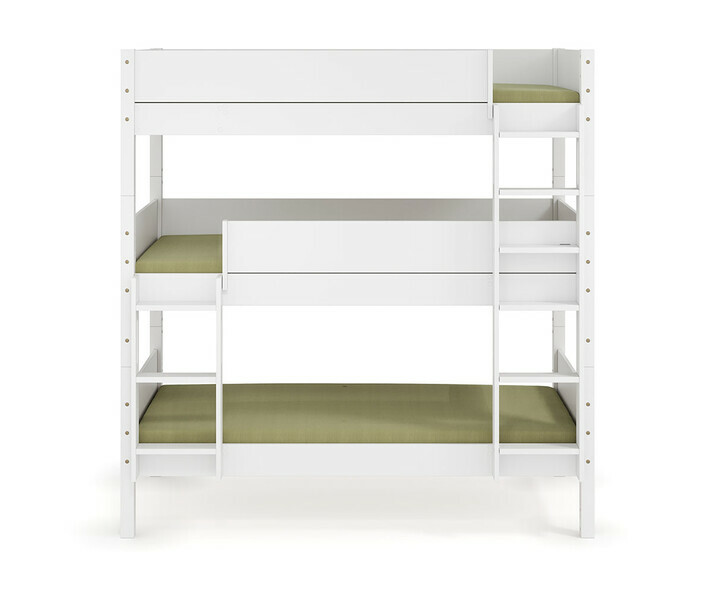 Lit Combeebed superpos 3 places blanc echelle grand cot + matelas