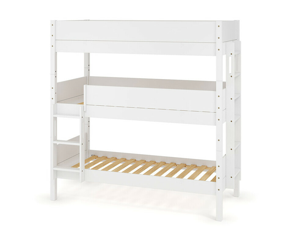 Lit Combeebed superpos 3 places blanc echelle grand cot + matelas inclus