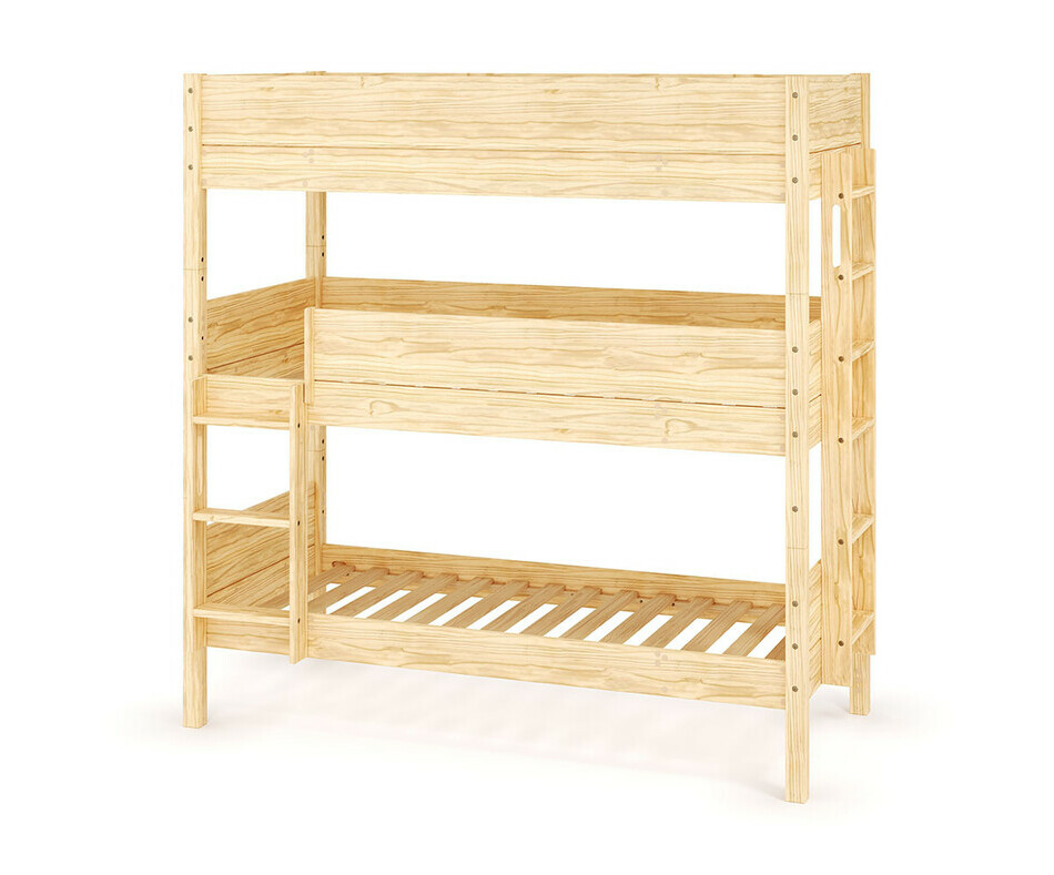 Lit Combeebed superpos 3 places bois avec matelas inclus