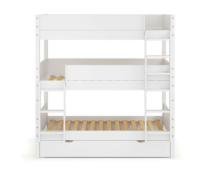 Lit 3 couchages Combeebed avec gigogne échelle grand côté Lit 3 couchages Combeebed avec gigogne échelle grand côté