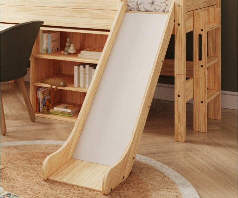 Toboggan bois pour lit mi hauteur