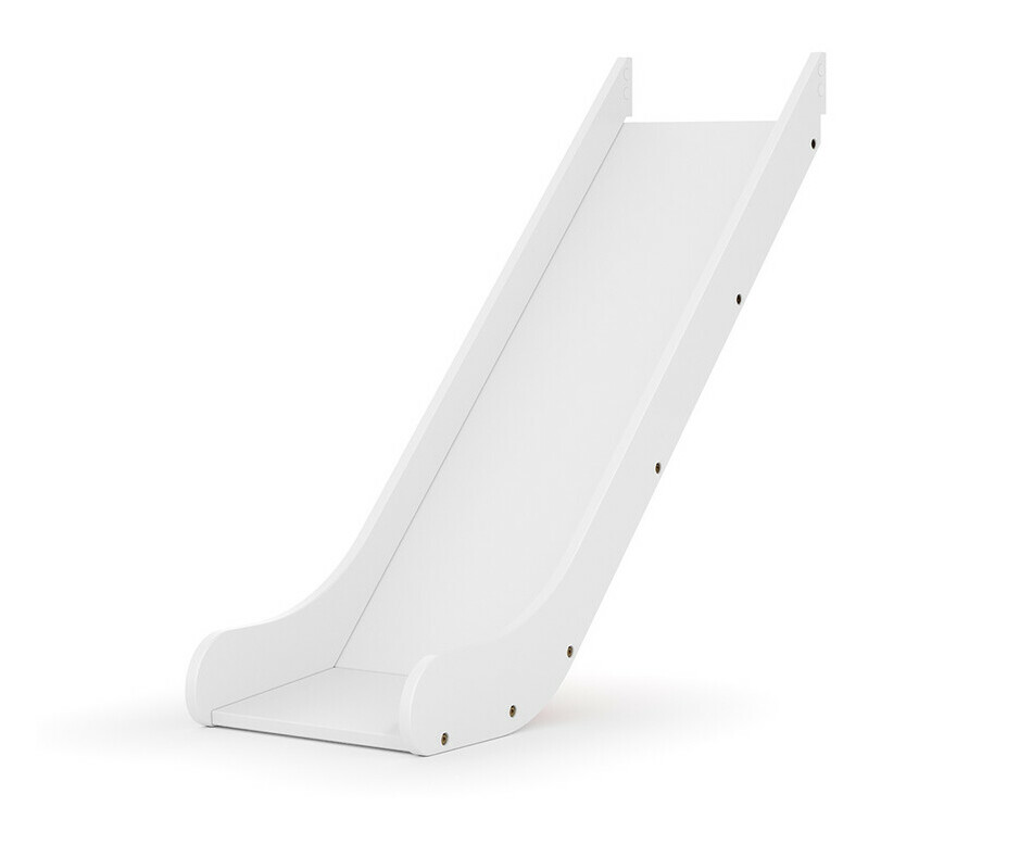 Toboggan blanc pour lit enfant mi hauteur