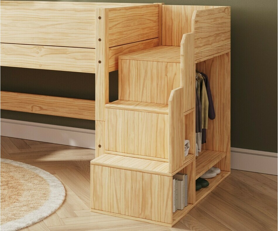 Supprimer l'image Escalier bois pour lit mi hauteur Combeebed