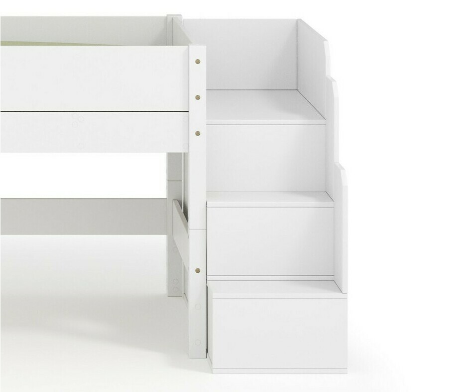 Vue de face de l'escalier pour lit mi hauteur Combeebed