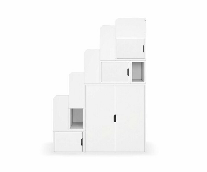 Escalier medium Combeebed Blanc + portes Escalier medium Combeebed Blanc + portes