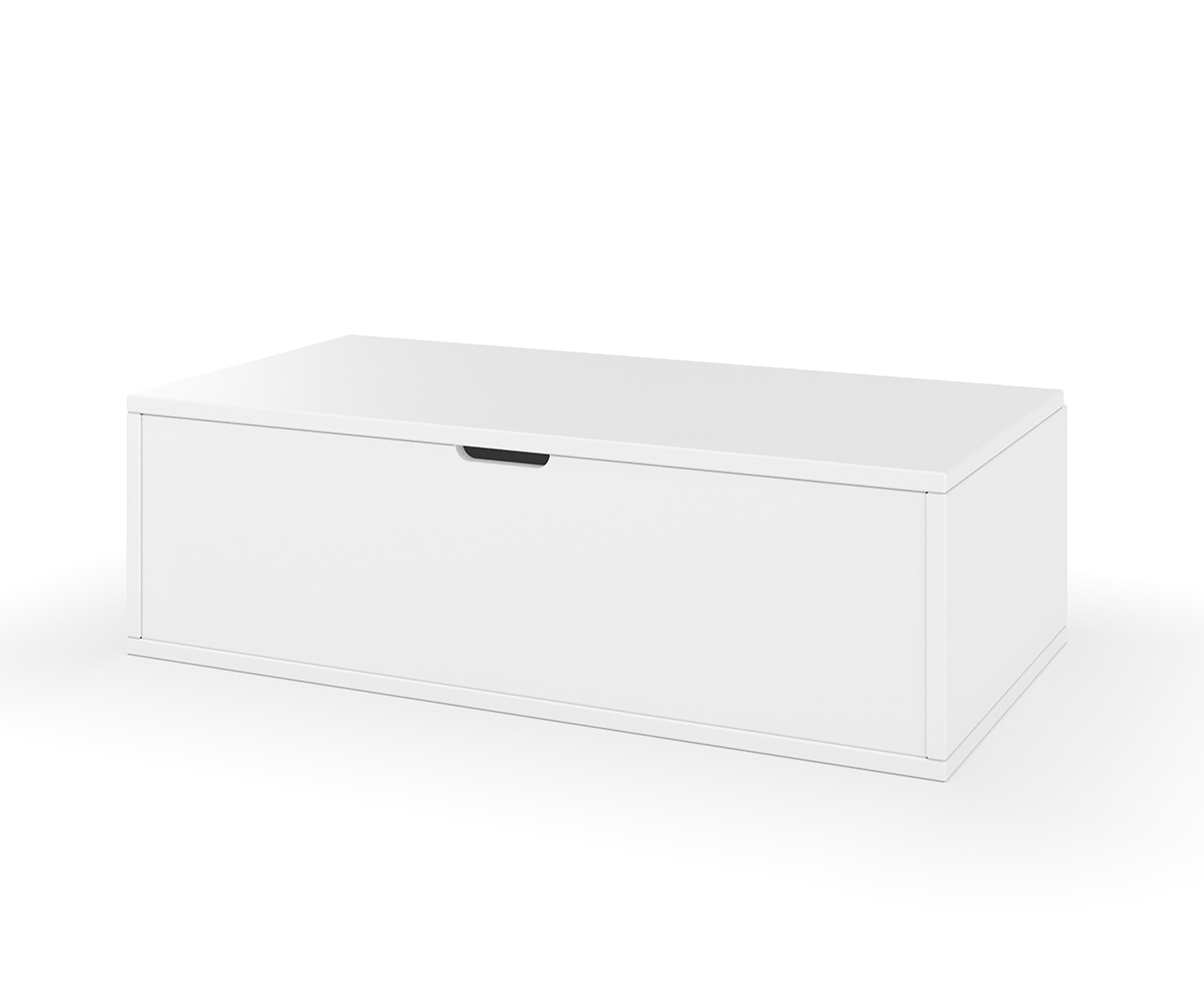 Coffre de rangement e bois massif Combeebed blanc