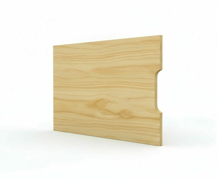 Porte simple brut vue de 3/4 Porte simple brut vue de 3/4