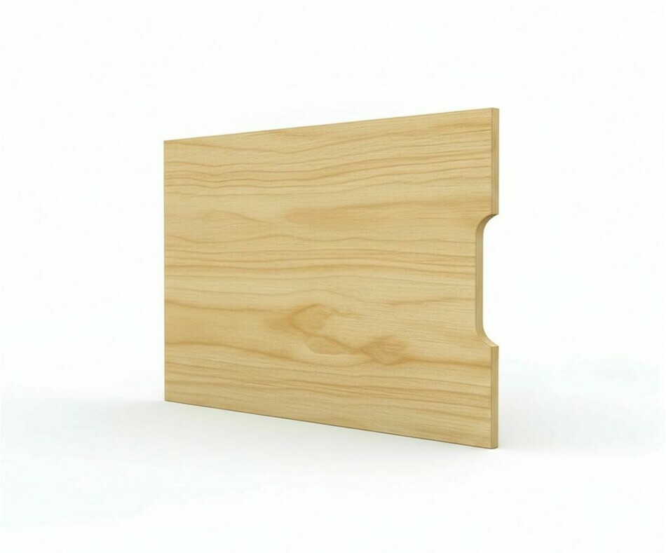 Porte simple brut vue de 3/4 Porte simple brut vue de 3/4