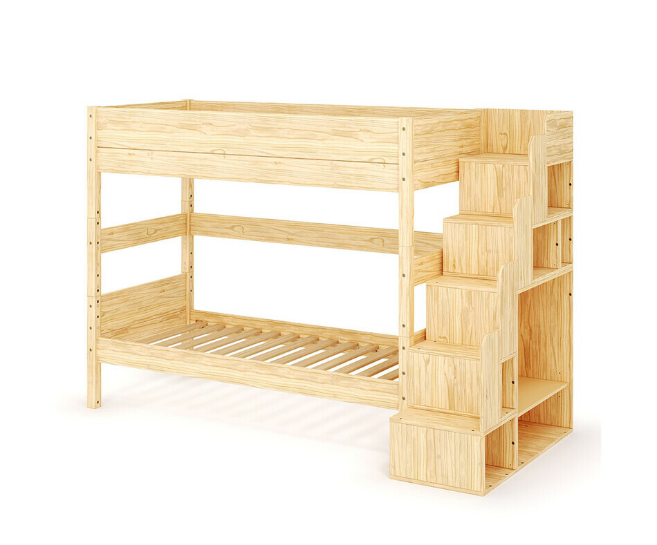 Lit bois superpos� Combeebed avec escalier 