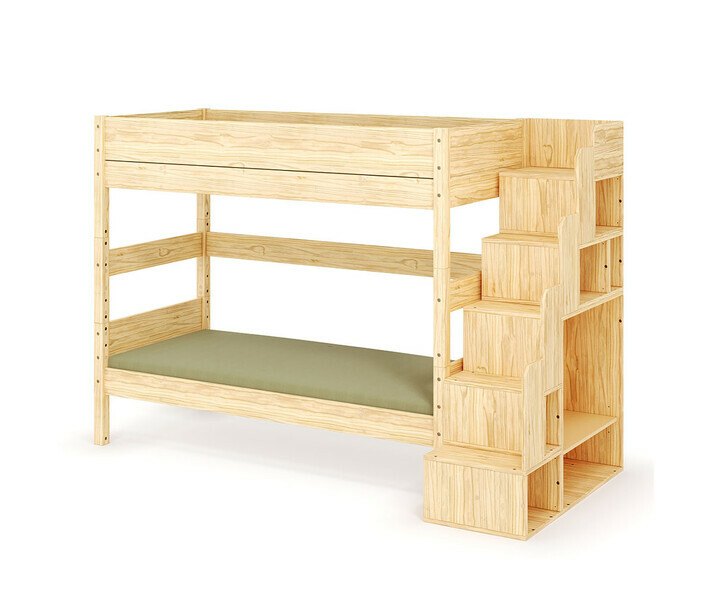 Lit bois superpos� Combeebed avec escalier + matelas