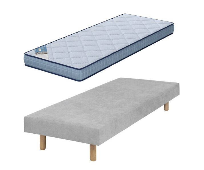 Sommier tapissier ado avec matelas - Hisso