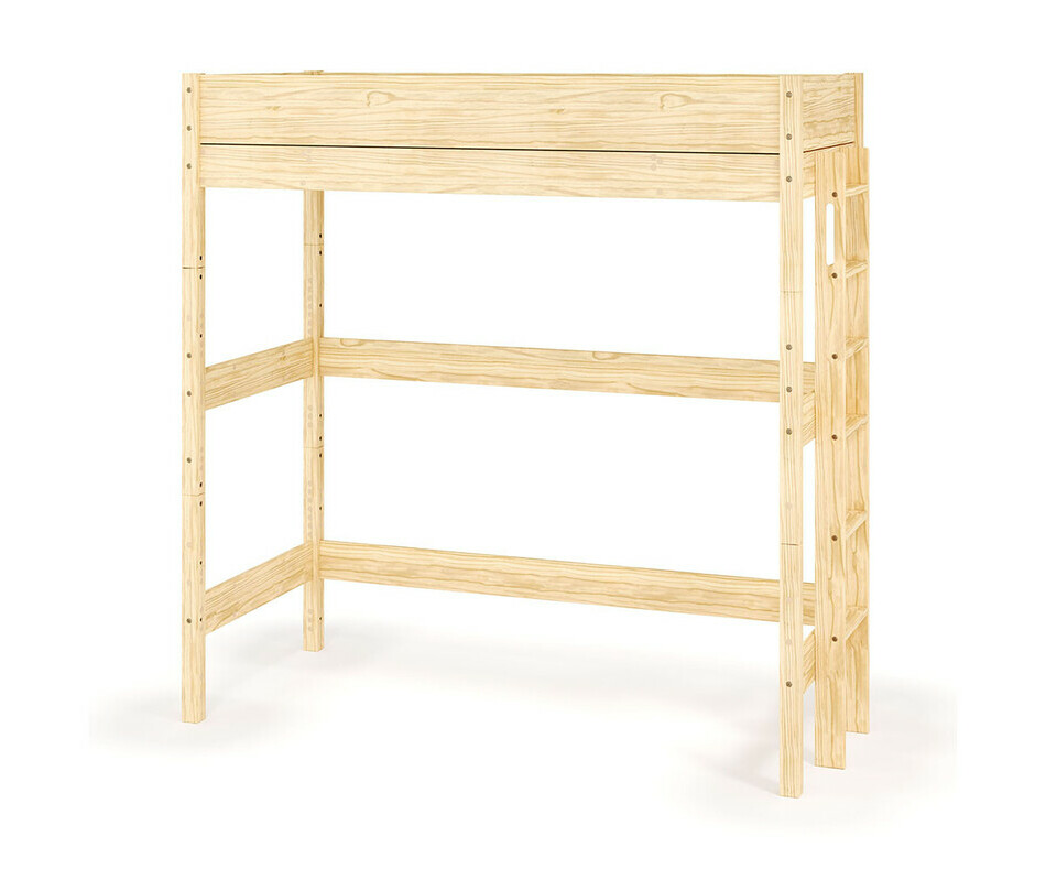 Mezzanine XL Combeebed bois naturel - vue de 3/4