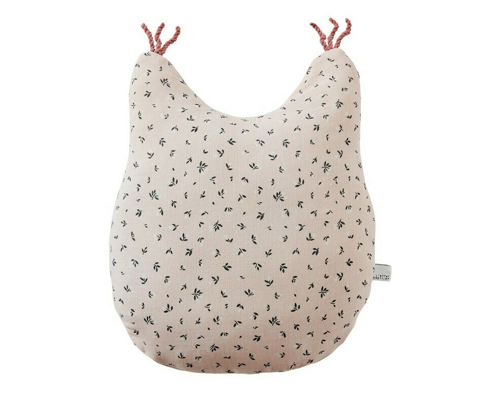 Coussin cureuil rose verso