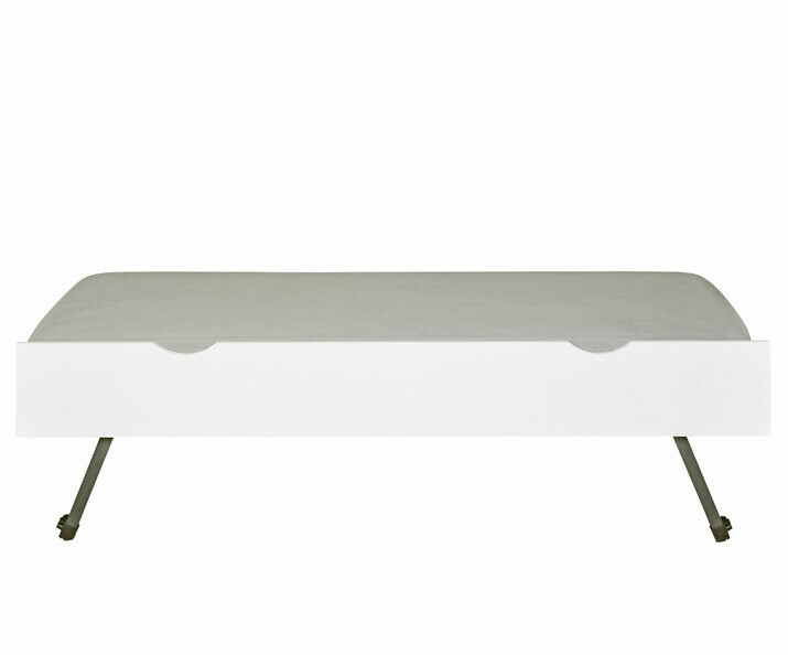 Sommier gigogne enfant Forey blanc 90x190 (matelas en option)