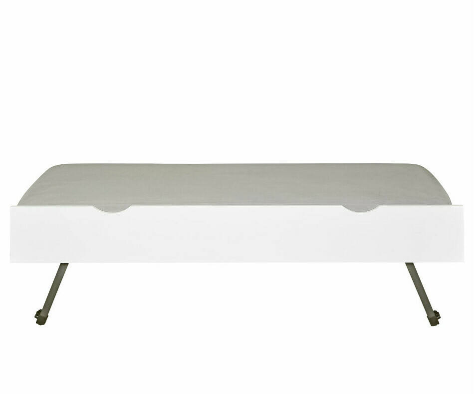 Sommier gigogne enfant Forey blanc 90x190 (matelas en option)