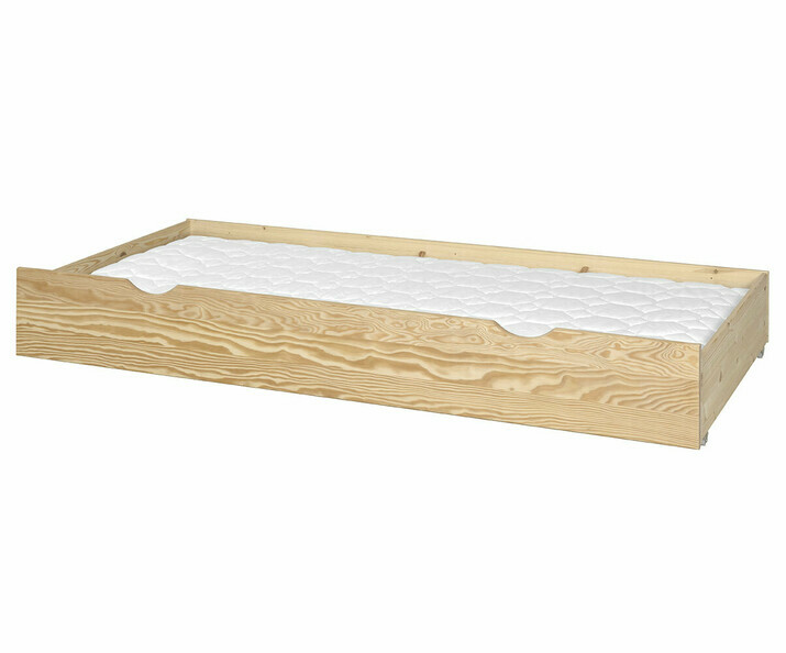 Tiroir de lit enfant Foray bois naturel (matelas en option) Tiroir de lit enfant Foray bois naturel (matelas en option)