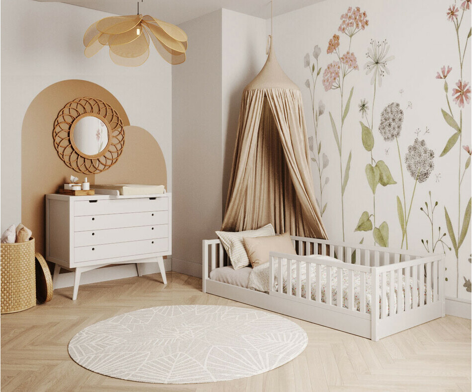 Chambre Montessori Capao blanche avec plan à langer Chambre Montessori Capao blanche avec plan à langer
